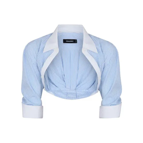 DSQUARED 2 SS24 Рубашка Женская Синяя