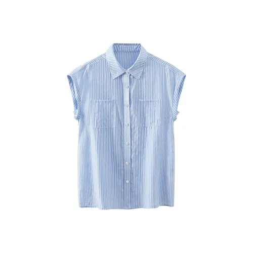 TOUCH Рубашка Женская Синие Полосы