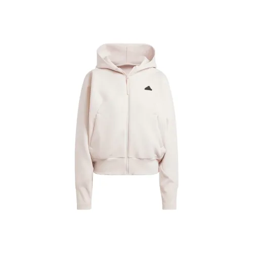 Adidas Z.N.E. Full Zip Hoodie Толстовка Женская Светло-Розовая