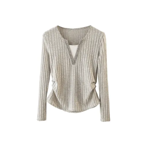 Cypress House T-Shirt Женская Овсяный Серый