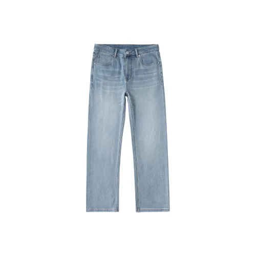 A3G4 Джинсы Унисекс Ностальгический синий