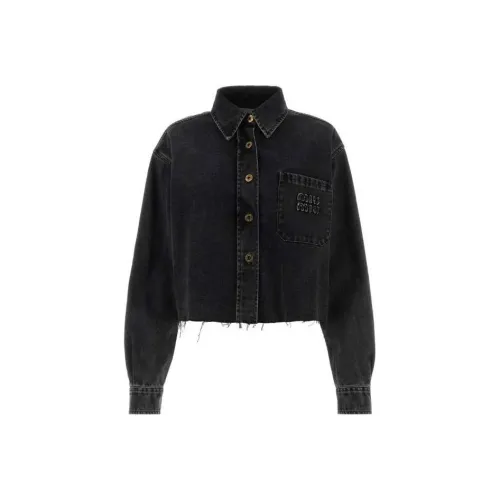 MIU MIU Куртки и Пальто Женские Черные