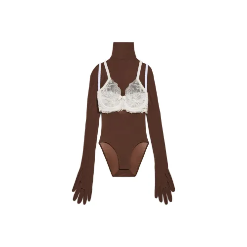 Balenciaga Комбинезон Slim Fit Женский Умбра