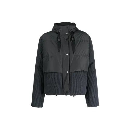 Brunello Cucinelli Темно-серые Женские Пуховики
