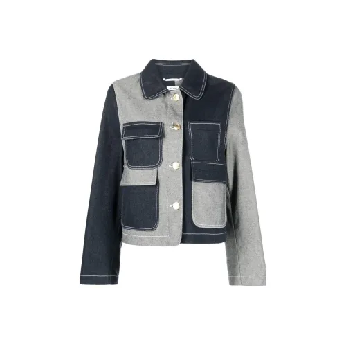 THOM BROWNE Морской синий Женские Куртки