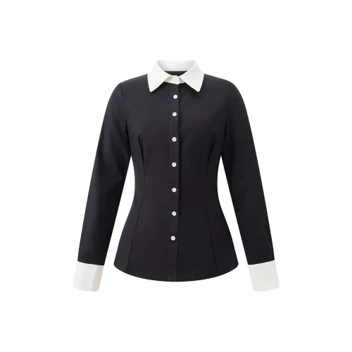 2021avenement Черные Женские Рубашки