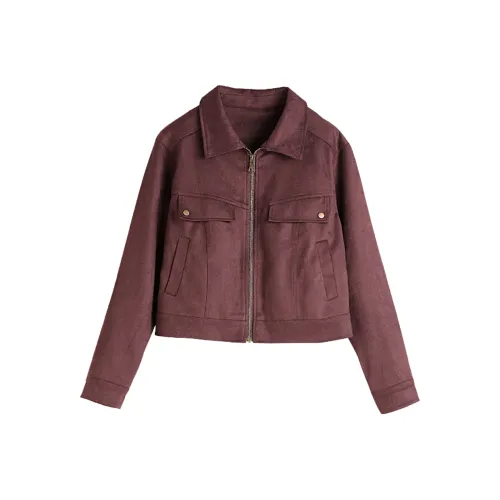 Hang Yi Court Куртки Пальто Женские Анкора Красный