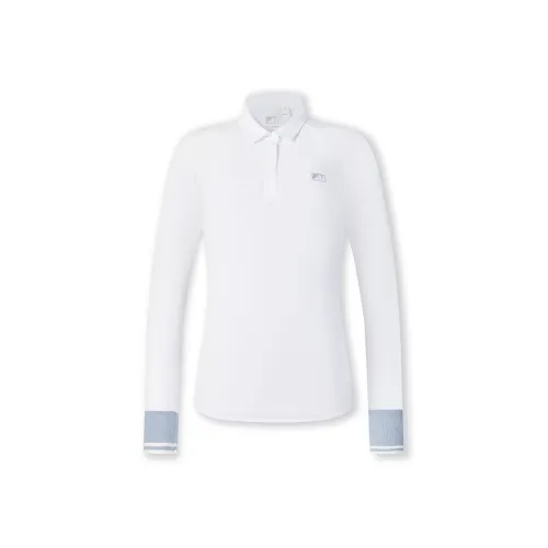 FILA Поло Женское Нефритовый Белый