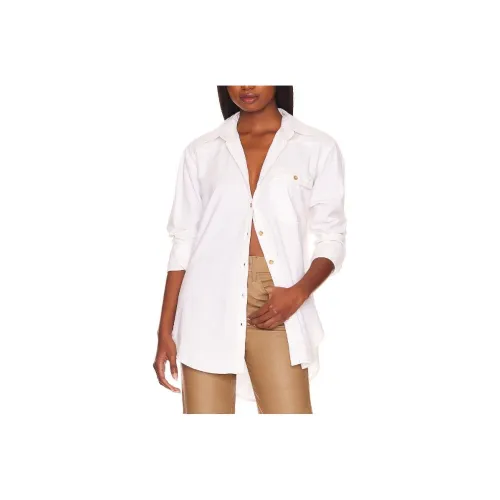 FREE PEOPLE Рубашка Женская Белая
