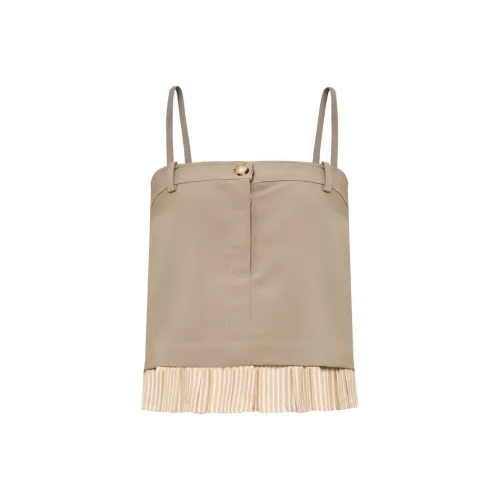 Lost In Echo Топ на бретелях Женский Мокко