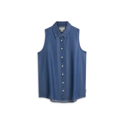 Calvin Klein Рубашка Женская Джинсовая Синяя