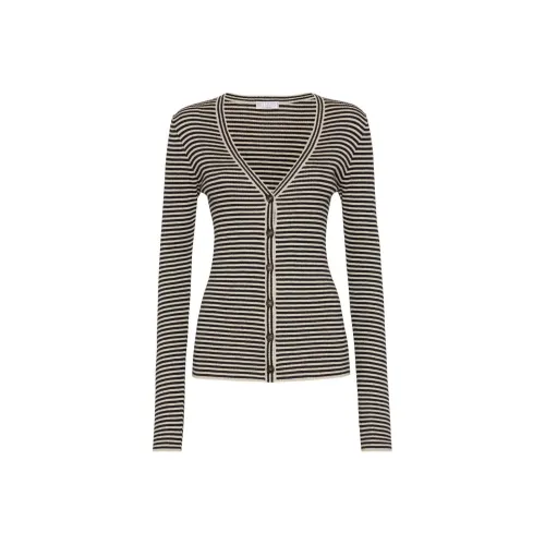 Brunello Cucinelli Черный/Белый Женские кашемировые свитеры
