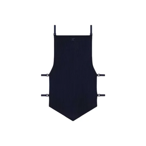 COURREGES SS25 LINGERIE Детали POINTY Топ Топ на бретелях Женские Темно-синий Морской синий