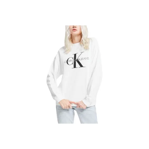 CALVIN KLEIN Толстовка Женская Белая