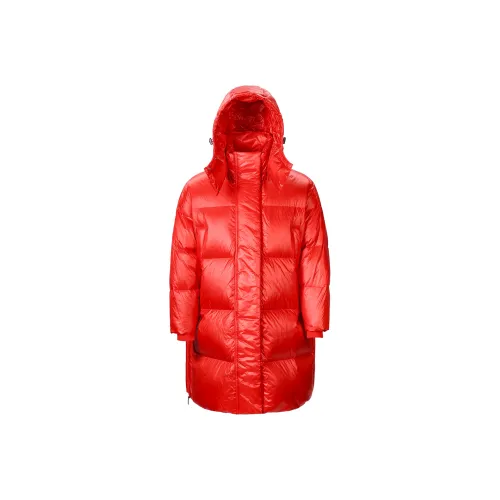 Adidas Originals PUFFED LONG JACKET FW23 Пуховик Женский Ярко-Красный