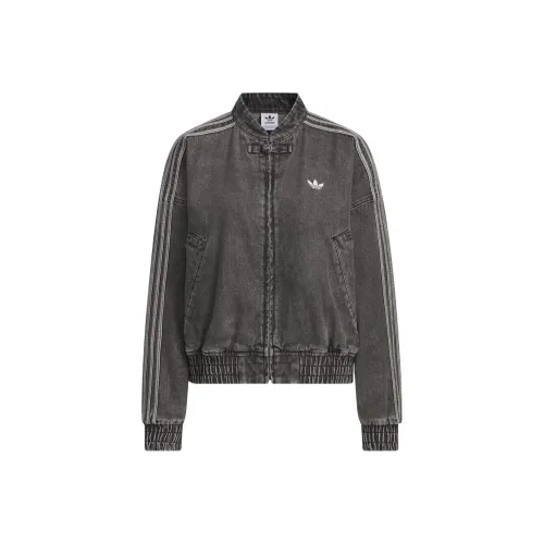 Adidas Originals CTT Куртка Женская Средняя Джинсовая Черная