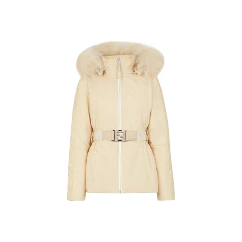 FENDI Экрю Женские Пуховики