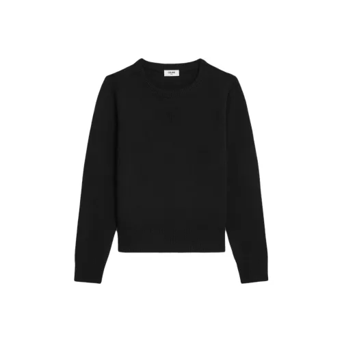 CELINE SS25 Кашемир Свитер Женский Черный