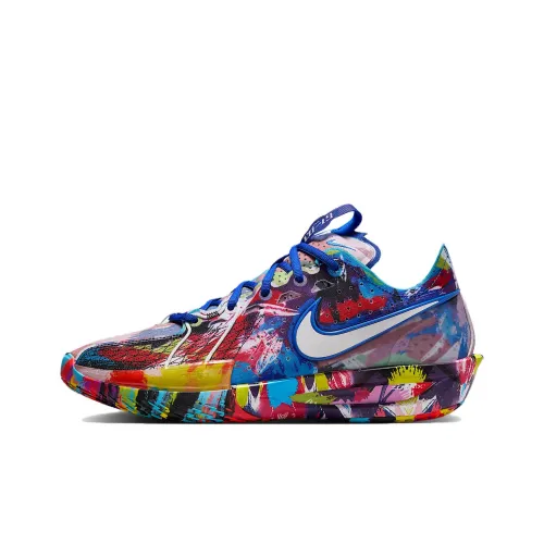 JEWEL Lloyd x Nike G.T. Cut 3 Slip-Resistant Abrasion-Resistant Low-Top Basketball Shoes Unisex Blue Red JEWEL Lloyd x Nike G.T. Cut 3 Низкий топ баскетбольные кроссовки устойчивые к истиранию унисекс синий красный