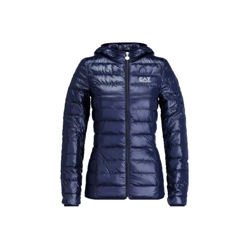 EMPORIO ARMANI EA7 SS23 Куртки и пальто Женские Синие