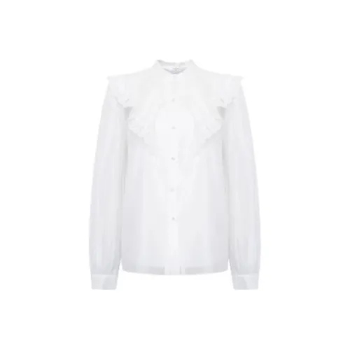 Caroline Шифон Рубашка Женская Белая