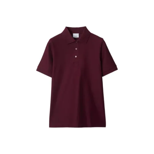 Burberry SS24 Поло Женское Темный Виноград