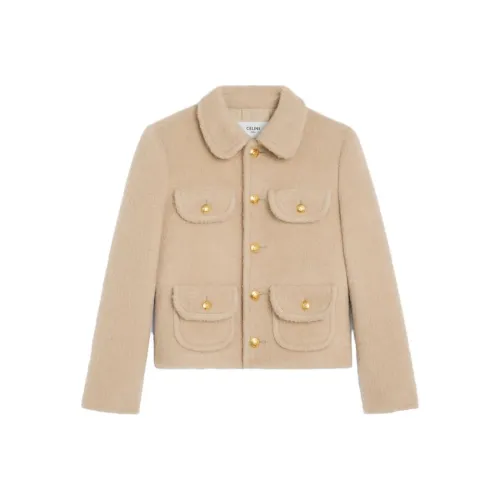 CELINE Верблюжий Женские Куртки