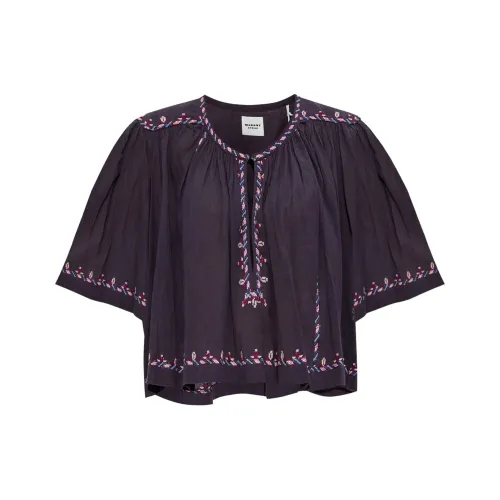 ISABEL MARANT ETOILE SS25 Рубашка Женская Виноградный Фиолетовый