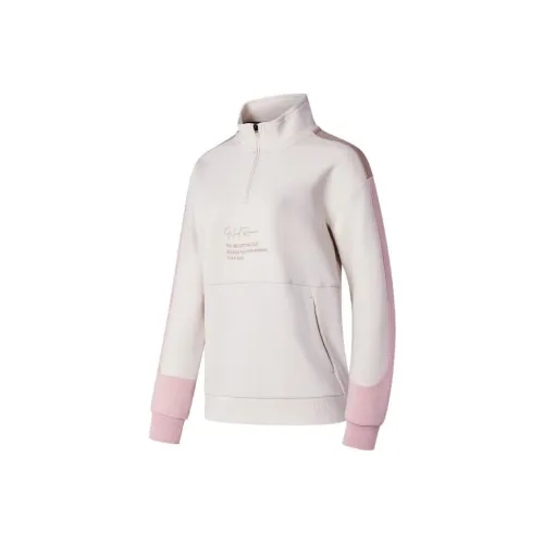 QIAODAN Толстовка Женская Ancient Фарфор Белый Microcrystal Пудра