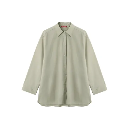 THE SEA LIFE Рубашка Женская Сияющий Зеленый