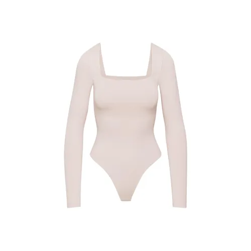 ARITZIA Тень Squareneck Длинный Рукав Комбинезон Комбинезон Женский Арочный Розовый Бант Розовый