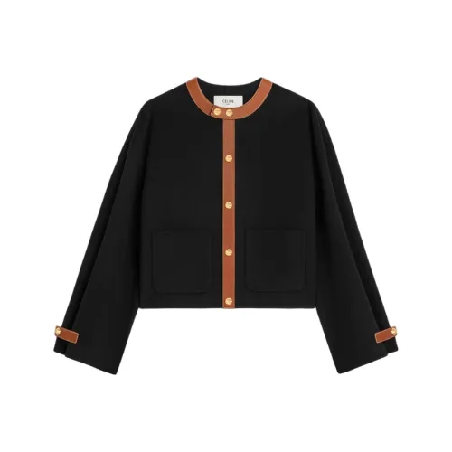 CELINE Куртки и Пальто Свободного кроя Женские Черные