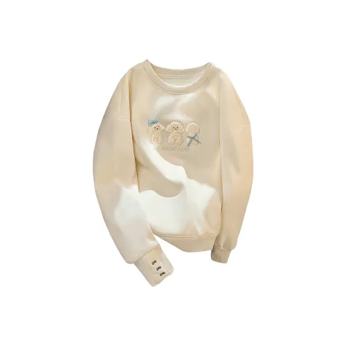 Cypress House Толстовка Женская Кремово-Бежевая