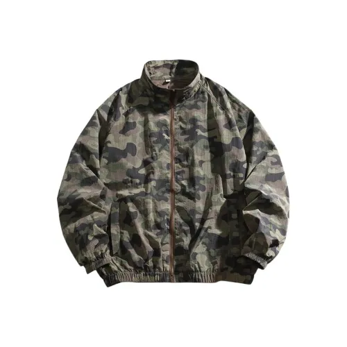 Youth Pastoral Order Куртки и Пальто Унисекс Армейский Камуфляж Зеленый