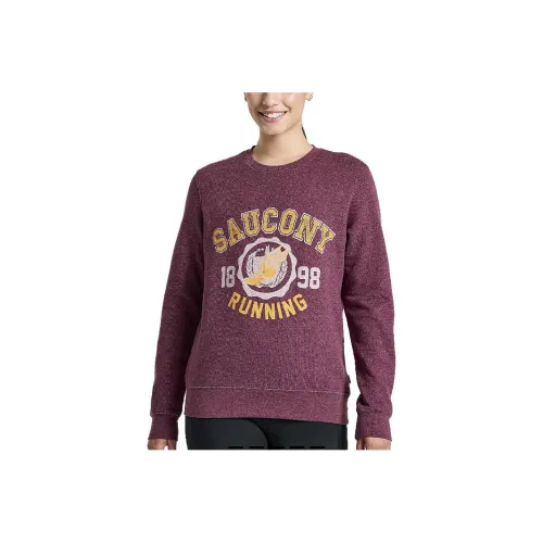 Saucony FW23 Rested Crewneck Толстовка Женская Красная