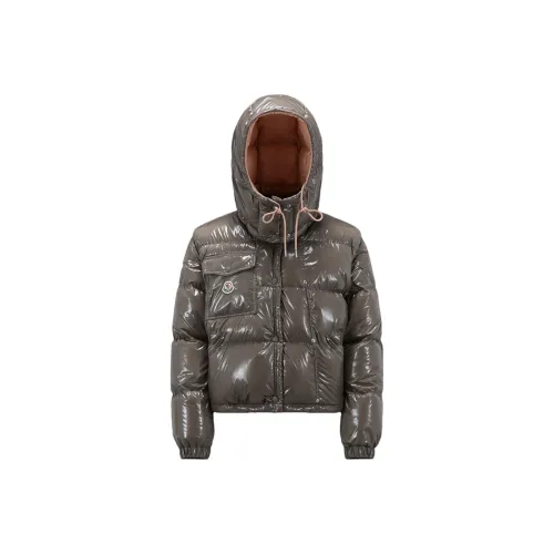 Moncler FW23 Karakorum Series Пуховик Женский Серый Розовый