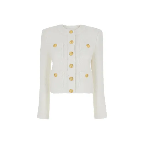 BALMAIN Куртки Пальто Женские Белые