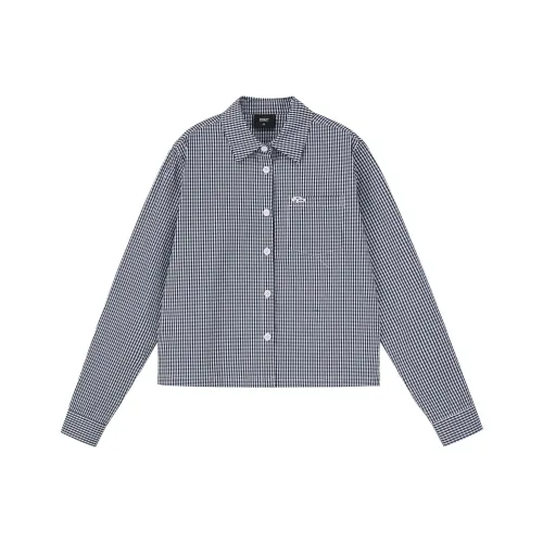 PCLP 2025 Spring/Summer Темно-синие Женские Рубашки