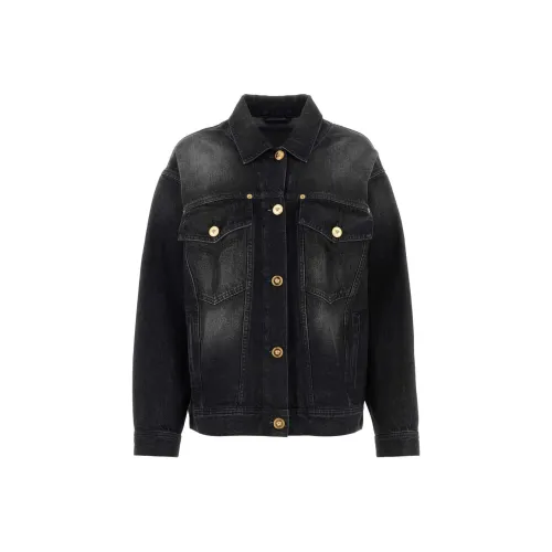 VERSACE Куртки и Пальто Женские Черные