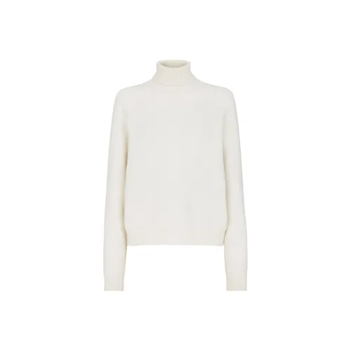 FENDI FW24 Кашемир Свитер Женский Белый
