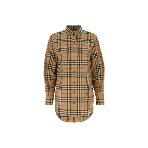 Burberry Рубашка Женская Бежевая Желтая
