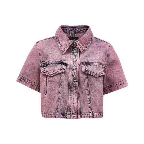 Only C27 Пудрово-розовый Женские Рубашки