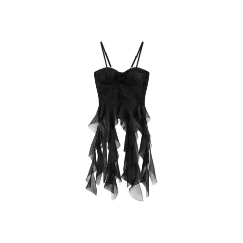 MIMOSA CHUR Топ на бретелях Женский Черный