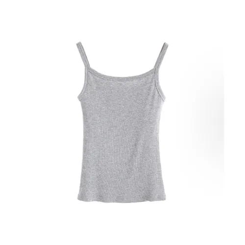 ABBY GODDESS Топ на бретелях Женский Серый