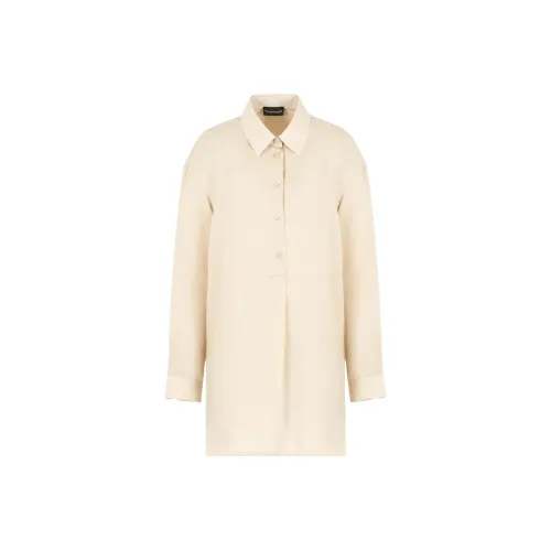 EMPORIO ARMANI SS24 Рубашка Женская Бежевая Желтая