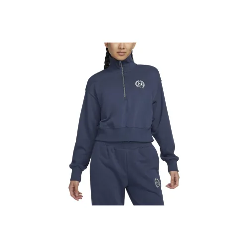 Nike Толстовка Женская Морской Синий