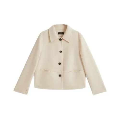 Yiner Куртки Пальто Женские Бежевые