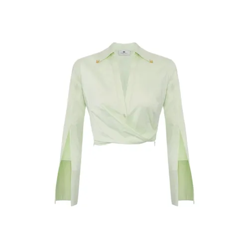 Elisabetta Franchi Рубашка Женская Светло-Зеленая