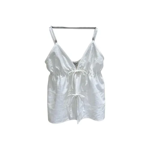 CHANEL 25P Spring Summer Preview Коллекция Топ на бретелях Женский Белый