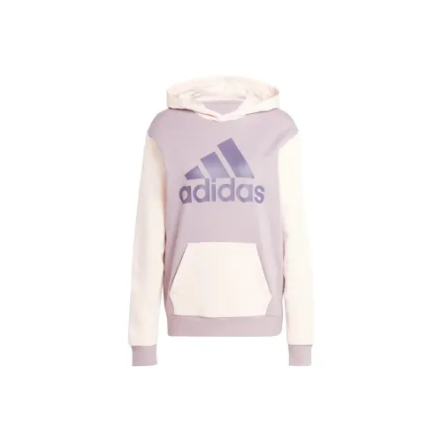 Adidas Essentials Logo Boyfriend Fleece Hoodie Sweatshirt Women's Purple